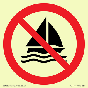 Prohibition: No sailing